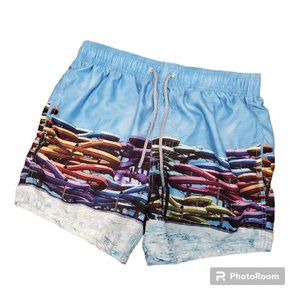 Ted Baker London Worlds Your Lobster Water Flume Swim Trunks Shorts Lined Sz 2